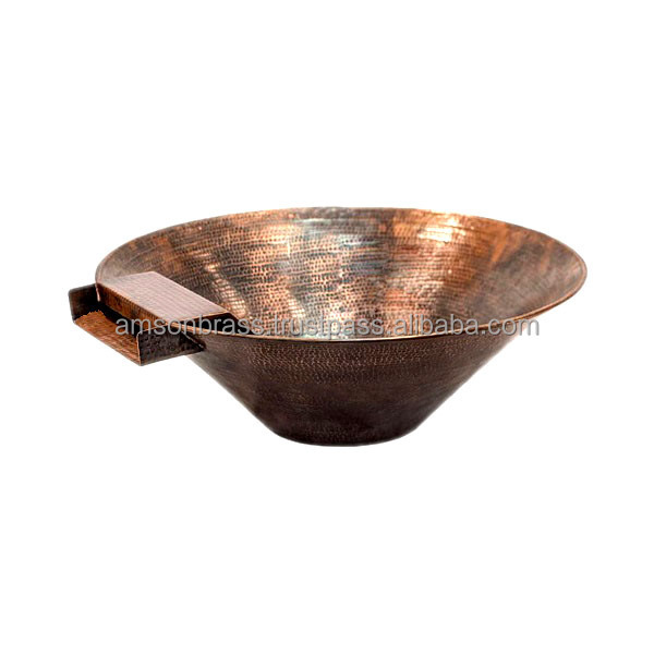 Antique Finished Metal Iron & Copper Fire Pit with Mesh Cover & Poker High Quality Metal Fire Pit Luxury Design