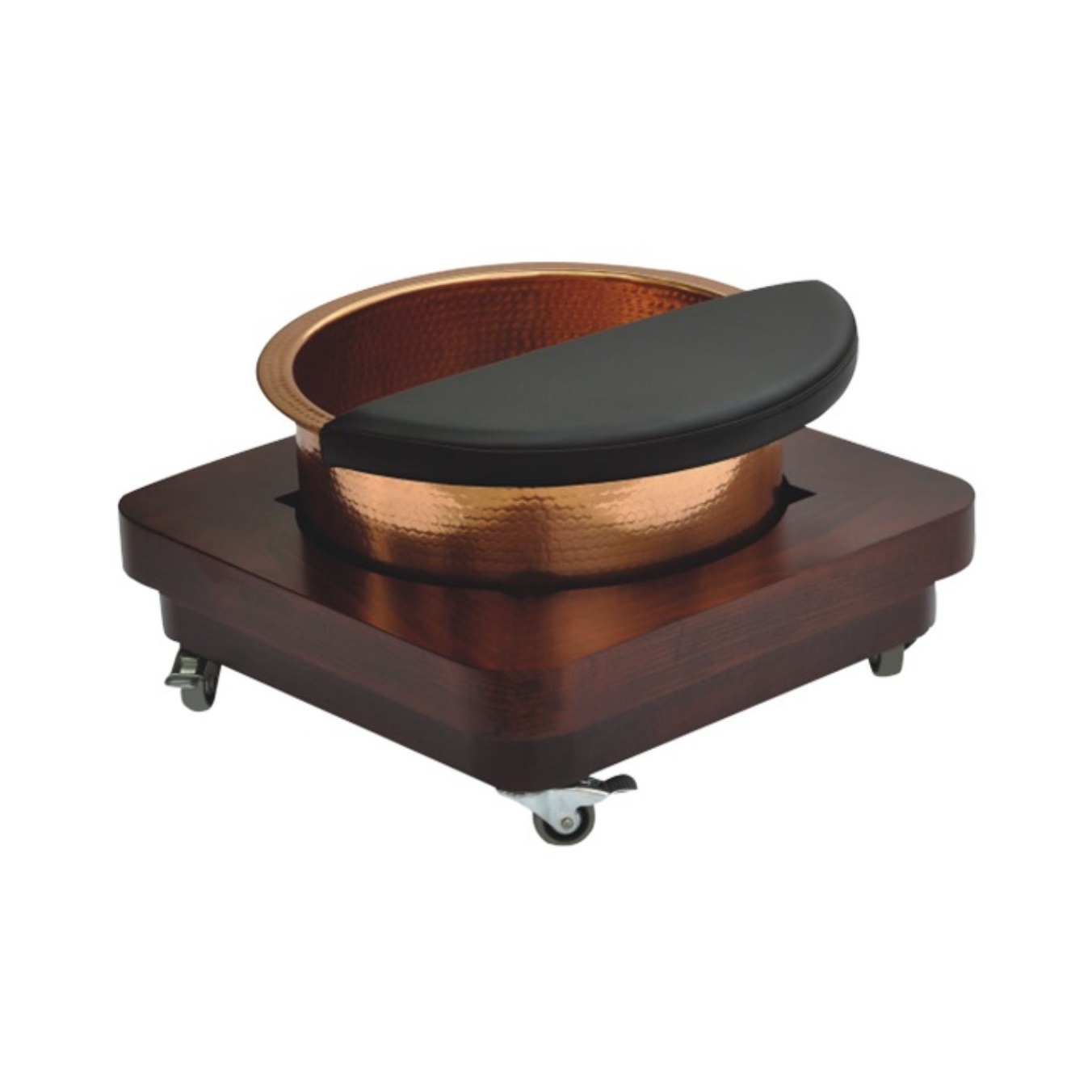 Premium Quality Round Pedicure Bowl Hammered Copper Foot Spa Beauty Salon Massage Pedicure Bowl With Stand