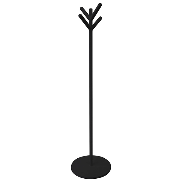 Traditional Design Iron Coat Stand Black Coated Finished Metal Coat Stand Rack Handmade Metal Iron Coat Rack