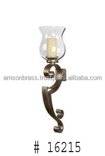 Wall Mounted Designer Candle Holder Modern Style Decorative Wall Sconce Candle Holders Lanterns and Candle Jars