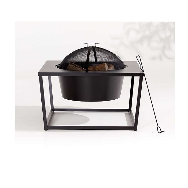 Outdoor Fire Pit Folding Portable Wood Burning Fire Pit Garden Heater Decorative Fire Pit with Spark Screen