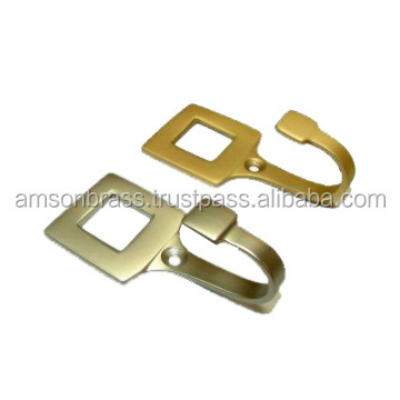 Unique Style Metal Brass Nickel Plated Cloth Hook For Hotel Room Silver Metal Wall Mounted Coat Hook Handmade