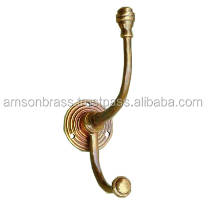 High Quality Brass Classic Door Hooks Metal Brass Decorative Brass Hook  Manufacturer Cloth Hanging Hook