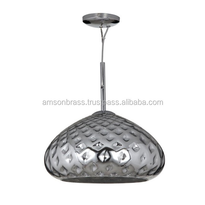 Indoor Lighting Chrome Finished Metal Iron Hanging Pendant light For Home Hotel bar Decoration Pendent Lamp