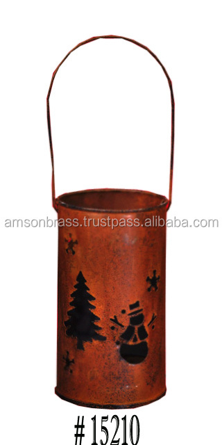 Festival Decoration Candle Lantern Halloween Candle Lantern with Handle