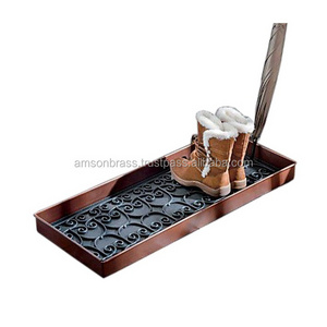 Boot Tray Home Decorative Floors Dry And Clean Best Boot Tray Classic Design Metal Boot Shoes Tray for Farmhouse