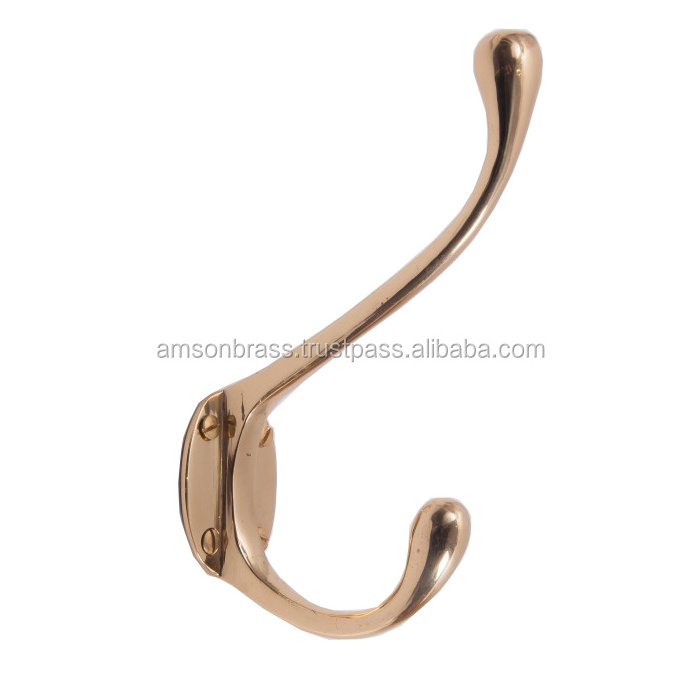 Child Room Brass Designer Metal Hook Home Decoration Metal Brass Coat Hook Hook Kitchen Bathroom Coat Towel Rack