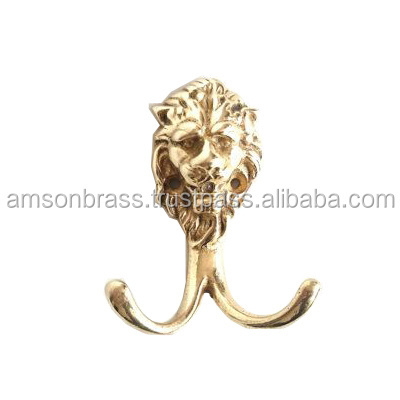 Child Room Brass Designer Metal Hook Home Decoration Metal Brass Coat Hook Hook Kitchen Bathroom Coat Towel Rack