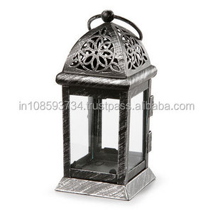 Hanging Candle Lantern For Hotel Decoration Modern Style Silver Candle Lantern Tea Light Holder And Garden Lantern