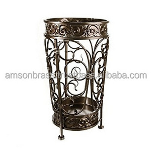 Metal Display Holder Rack Umbrella Stand with Heavy Big Hotel Metal Iron Frame Standard Art