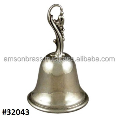 Metal Hand Held Bell For Worship Brass Ship Bell for Home Kitchen and Outdoor Indoor Maritime Brass Ship Bell