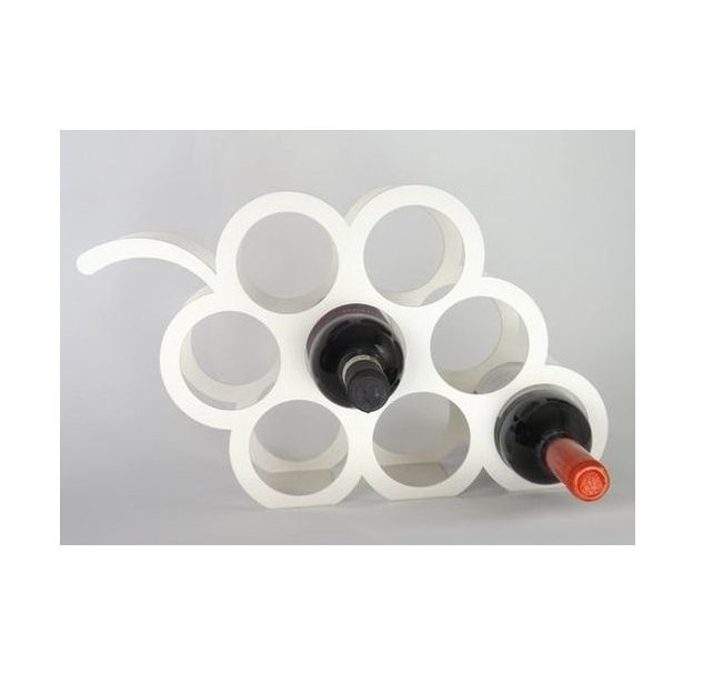 Aluminium Wine Metal Rack White Wine Bottle Holder Display Rack Decor Counter Top Wine Racks for Kitchen Tabletop Decor