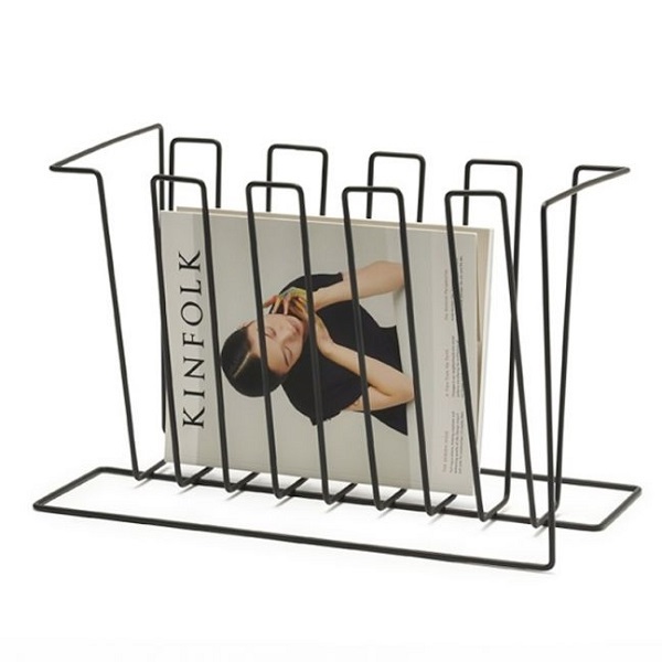 File Holder Stand Magazine Rack Book Record Holder File Organizer Magazine Rack Metal Desktop Book Shelf Book Stand