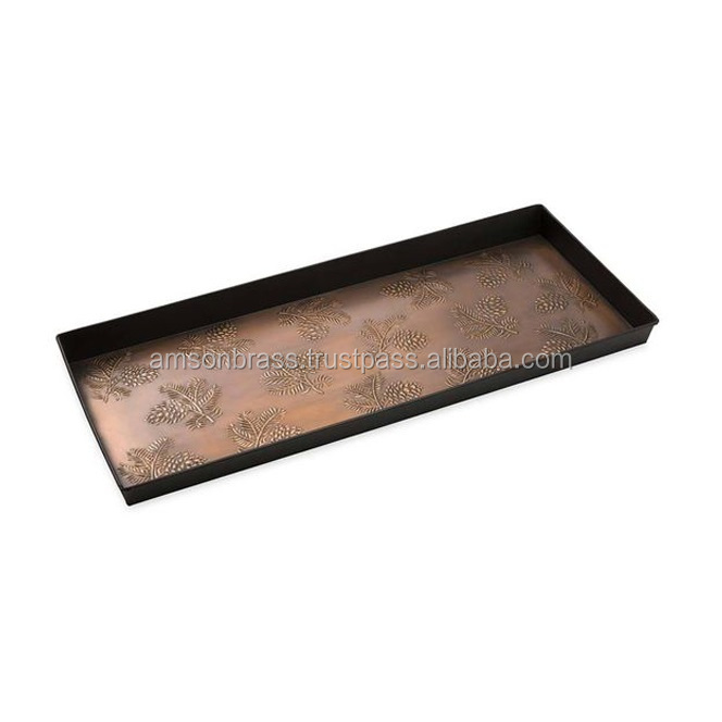 Boot Tray Home Decorative Floors Dry And Clean Best Boot Tray Classic Design Metal Boot Shoes Tray for Farmhouse