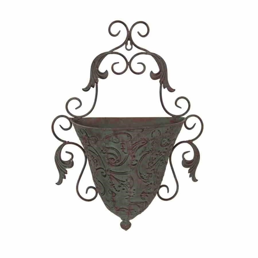 Iron Wall Hanging Hanging Frame Living Room Wall Dried Flower Basket Flower Stand Newest Design Metal Planter