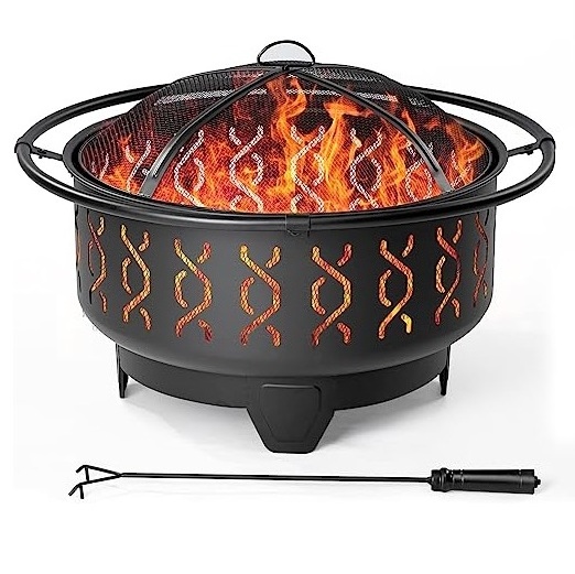 Heavy Duty Portable Camping Grill with Carrying Bag Fire Pit Metal Campfire Grill Camping Fire Pit Stainless Steel Grill Gate