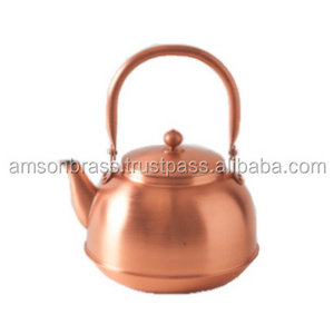 100% Copper Antique Tea Kettle for Serving