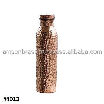 Designer Travels Pure Copper Water Bottle Copper Water Bottle for Gym Yoga Workout Health Benefits Immediately Doctor Bottle