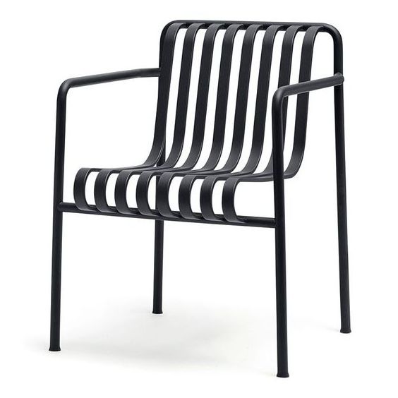 New model Dining room chair with armrest cafe & restaurant wire chair with high end quality black powder coated finishing