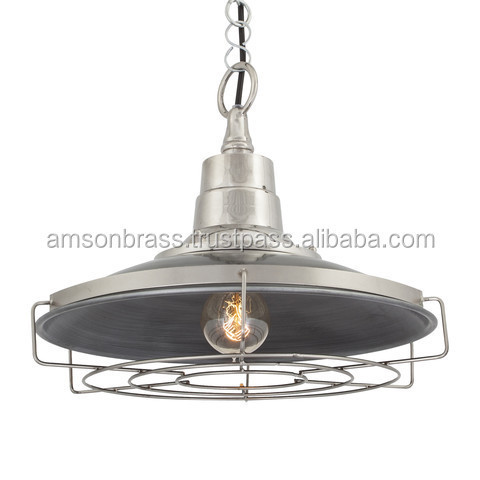 Grey Finishes Residential Use Decorative Loft Hanging Pendant Light Lamp for Restaurant Bar Cafe Pendant Lamp