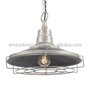 Grey Finishes Residential Use Decorative Loft Hanging Pendant Light Lamp for Restaurant Bar Cafe Pendant Lamp