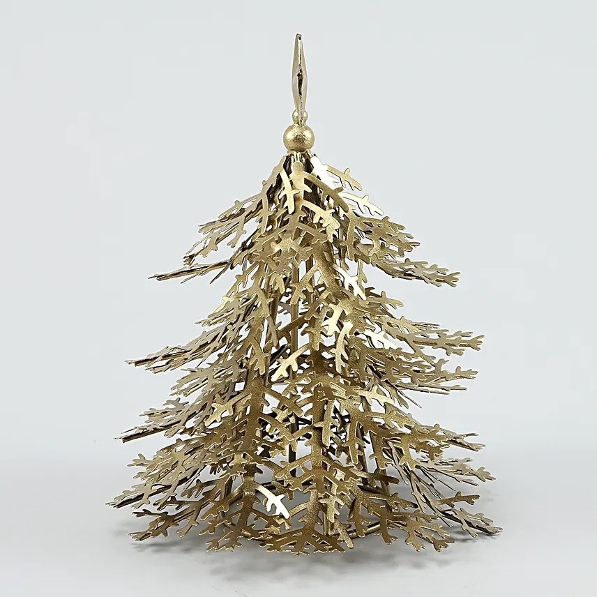 Galvanized Mini Christmas Tree Ornaments Wholesale Decor Indoor Tabletop Christmas Tree Handmade Decorative