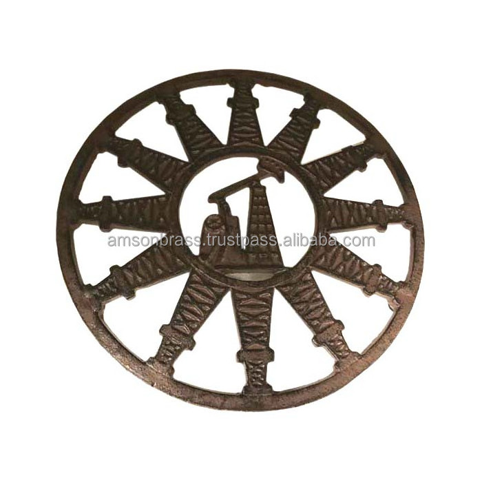 Metal Aluminium Trivet Mat Black Coated Finished Footed Most selling square trivet for wholesale custom