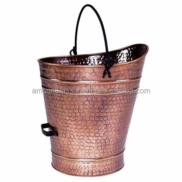 Manufacturer Metal Galvanized Metal Bucket Garden Ash Coal Cleaning Bucket with Wood Handle Metal Bucket