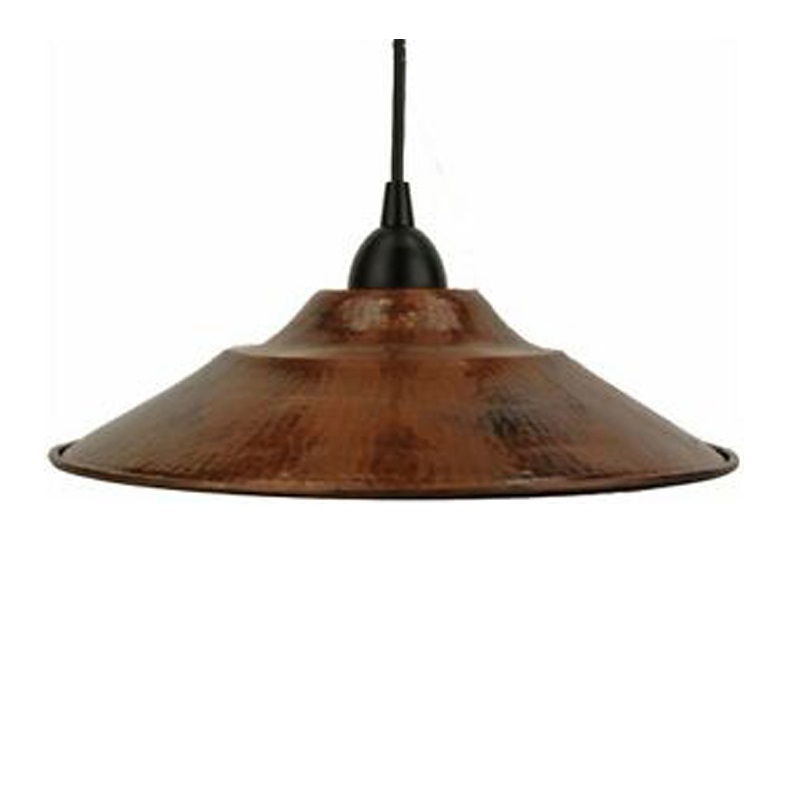 Copper Antique Finished Window Outside Hammered Pendant Shade New Popular Design Metal Hanging Pendant Light/ Lamp