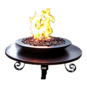 Metal Fire Pit Handmade New Design Standard Hammered Copper Parkway Round Fire Pit Table Large Decorative