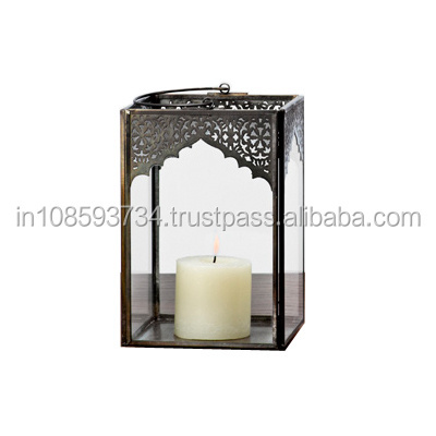 Unique Metal Lantern Handmade High Quality Candle Holder Powder Coated Arabian Design Hot Selling Candle Lantern