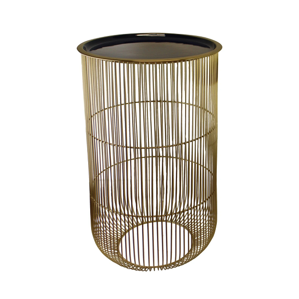 Metal Iron Modern Design Side Table for Decoration with Gold Finished Top Handmade End Table Metal Living Room Furniture