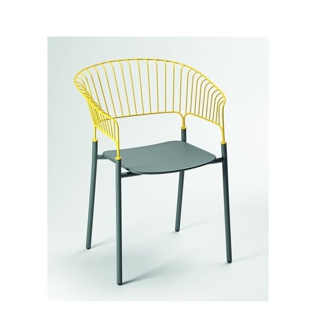 2021 POPULAR DESIGN STUDIO WIRE HEE CHAIR MODERN CLASSIC METAL OUTDOOR CHAIR METAL AND RATTAN CHAIRS