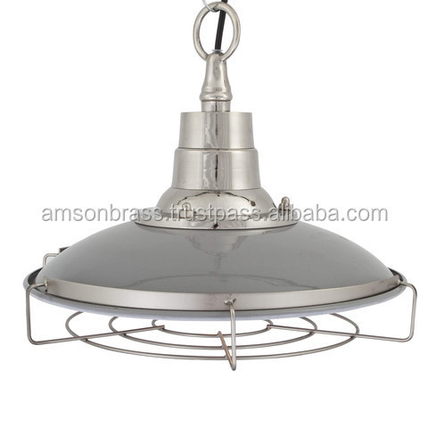 Grey Finishes Residential Use Decorative Loft Hanging Pendant Light Lamp for Restaurant Bar Cafe Pendant Lamp