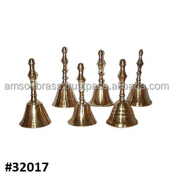 Metal Hand Held Bell For Worship Brass Ship Bell for Home Kitchen and Outdoor Indoor Maritime Brass Ship Bell