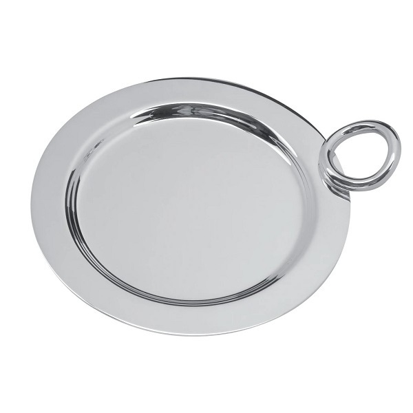 Best Quality Rectangular Shape Tray with Handles Stainless Steel Tray Silver Finish Dishwasher Safe Serveware Tray