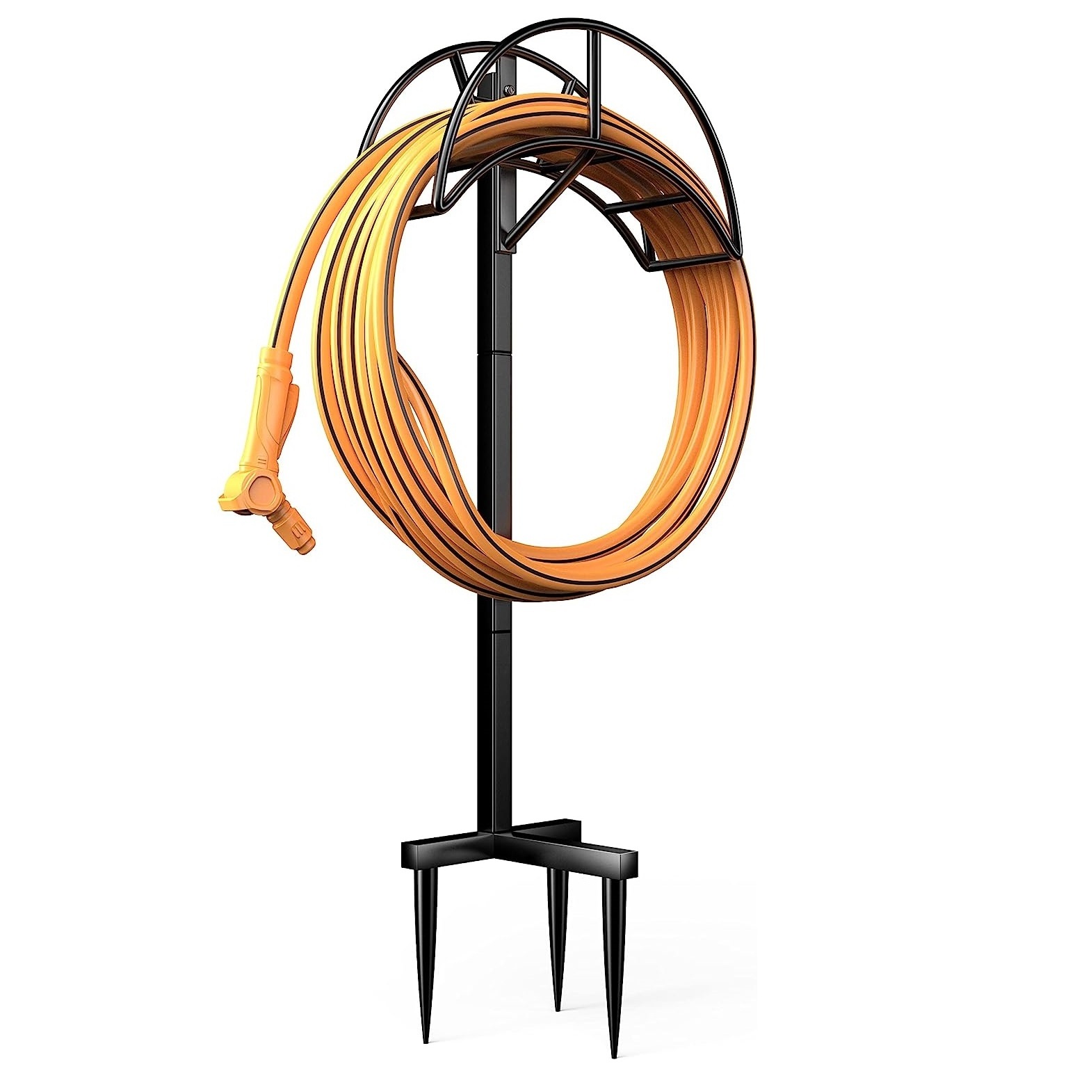 New Product Eco-Friendly Free Standing Metal Hose Holder for Garden Decoration Premium Quality Coil Antique Heavy Duty Handcraft