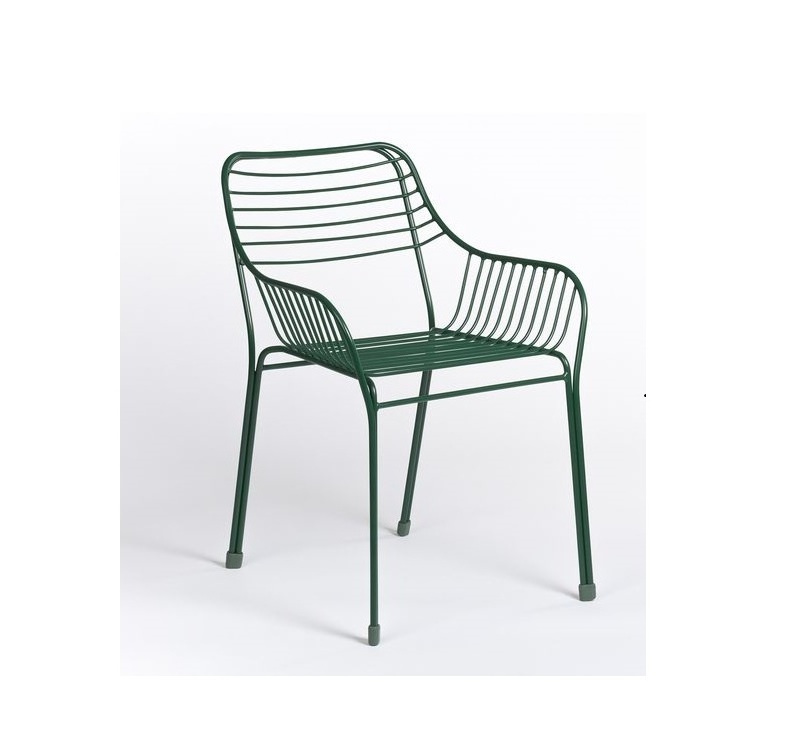 Customized Shape For Sitting Solid Metal Wire Dining Chair With Black Powder Coating Finishing Modern Wire Design