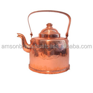 Traditional Copper Tea Kettle Made in India