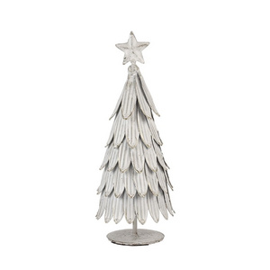 Galvanized Mini Christmas Tree Ornaments Wholesale Decor Indoor Tabletop Christmas Tree Handmade Decorative