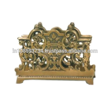 Wholesale Office Table Top Decorative Metal Visiting Card Holder Lowest Price Metal Wall Mounted Mail Envelope Holder