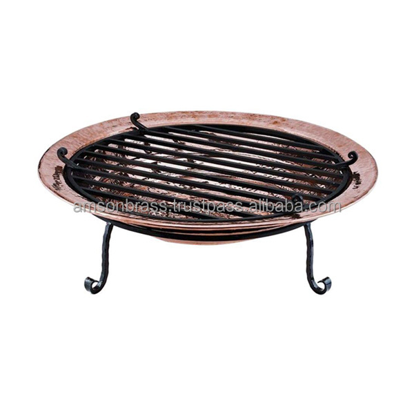 Copper Fire Pit Manufacturer Outdoor Garden Heater Fire Pit with Stand Metal Fire Pit Campfire Ring Large Outdoor Heavy Round