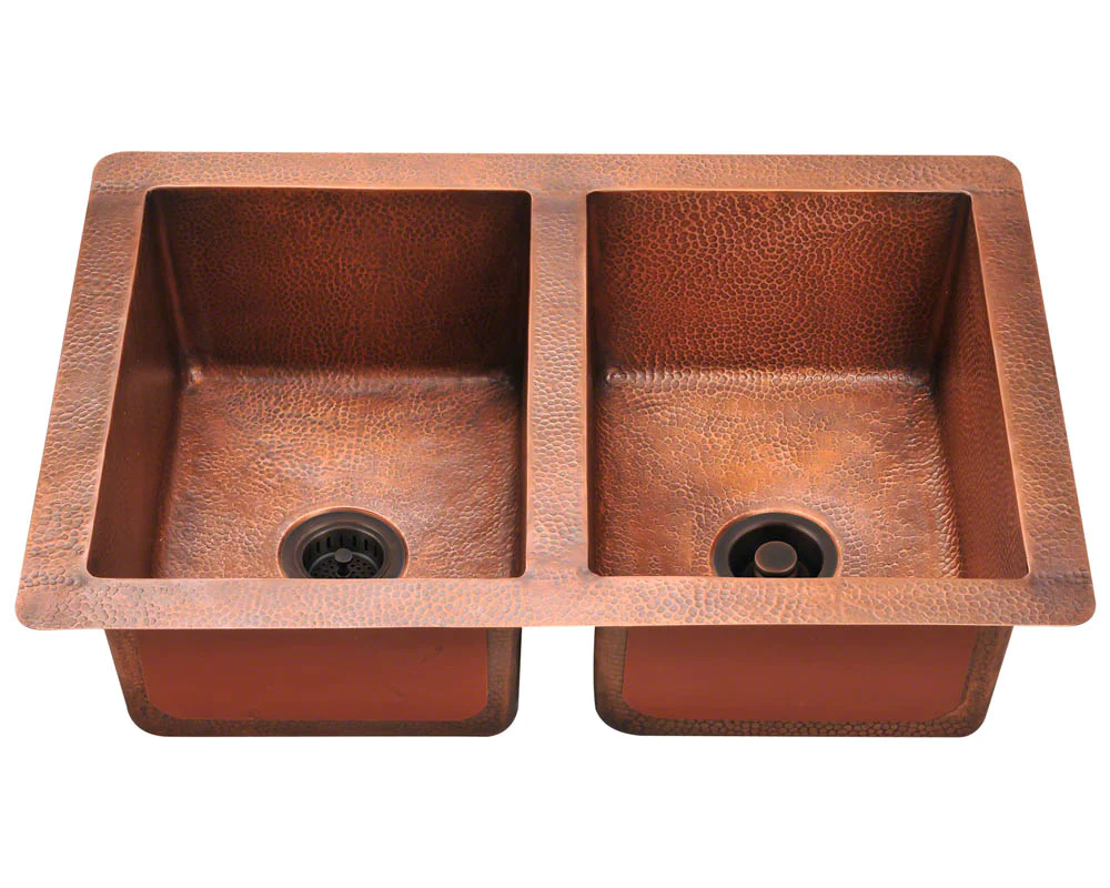 High Sale Kitchen Copper Sink Handmade Wash Basin Sink Under mount Utensil Washer Kitchen Sink High Standard Quality