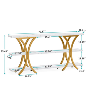 Stainless Steel Gold Color Console Table Unique Design High Quality Console Table for Living Room New Side Console Table