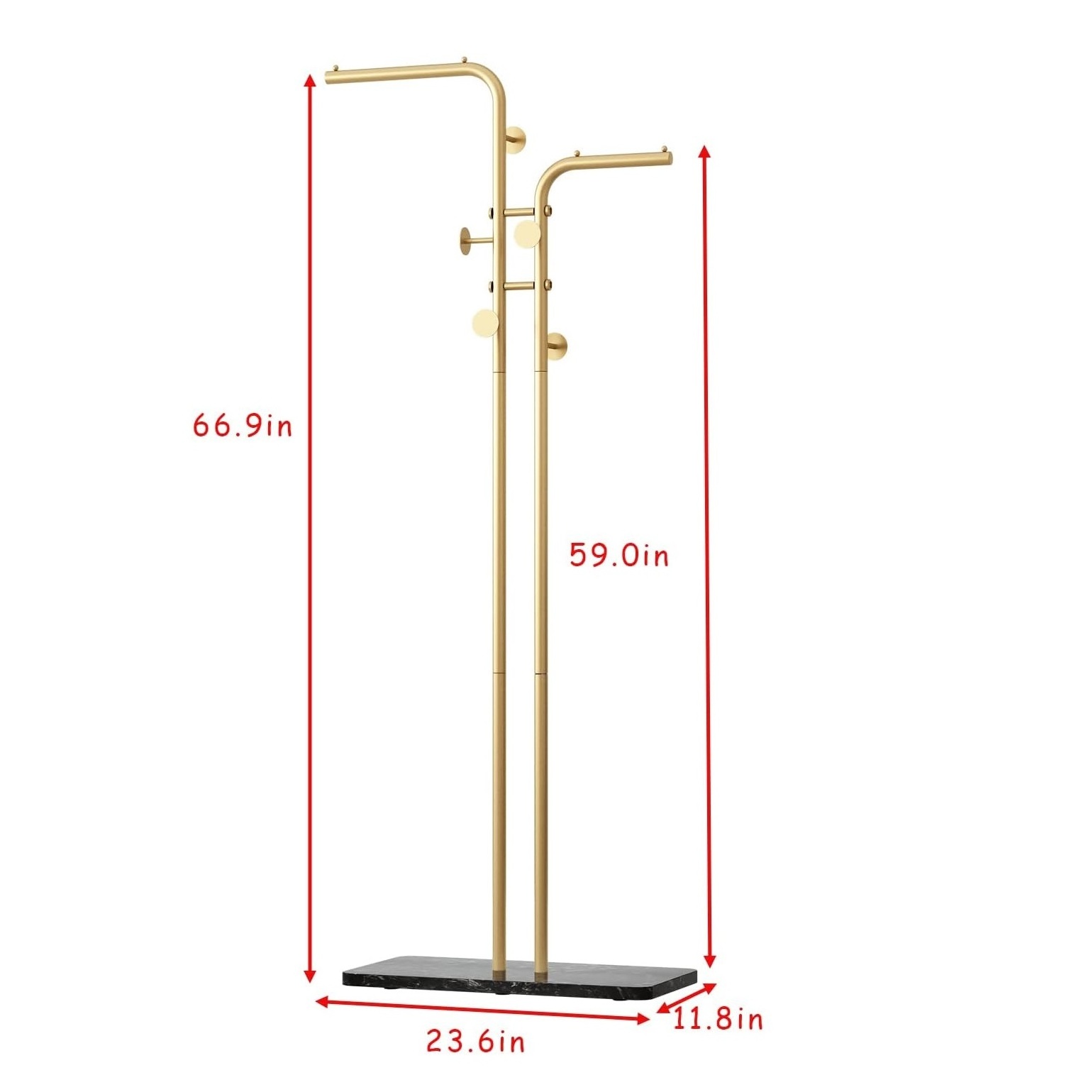 High Quality  Coat Stand Entryway Standing Coat Hanger Furniture Metal Clothes Suits Accessories Coat Rack Hanger Stand