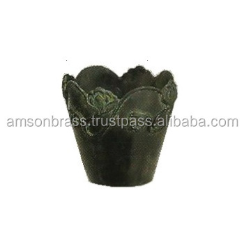 Cactus Plant Decorative Small Planter Pot Antique Finished Flower Pot & Planter Round Shape Outdoor Planter