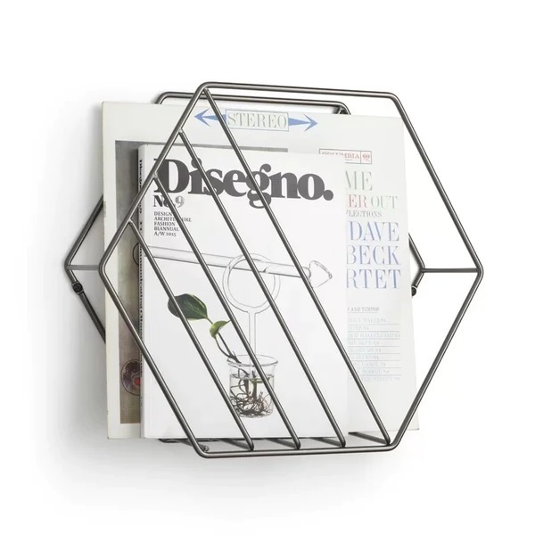 File Holder Stand Magazine Rack Book Record Holder File Organizer Magazine Rack Metal Desktop Book Shelf Book Stand