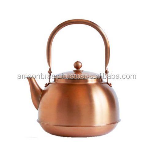 Traditional Copper Tea Kettle Made in India