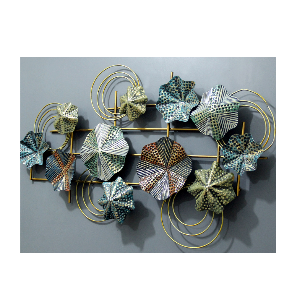 New Design Metal Wall Decorative Metal Art Handmade Flower Design Decorative Metal Wall Decor Customized