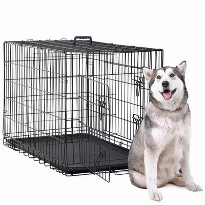 Best Home Product 48 inch Dog cage Large Dog crates for Large Dogs Folding Kennels and Metal Wire Pet House